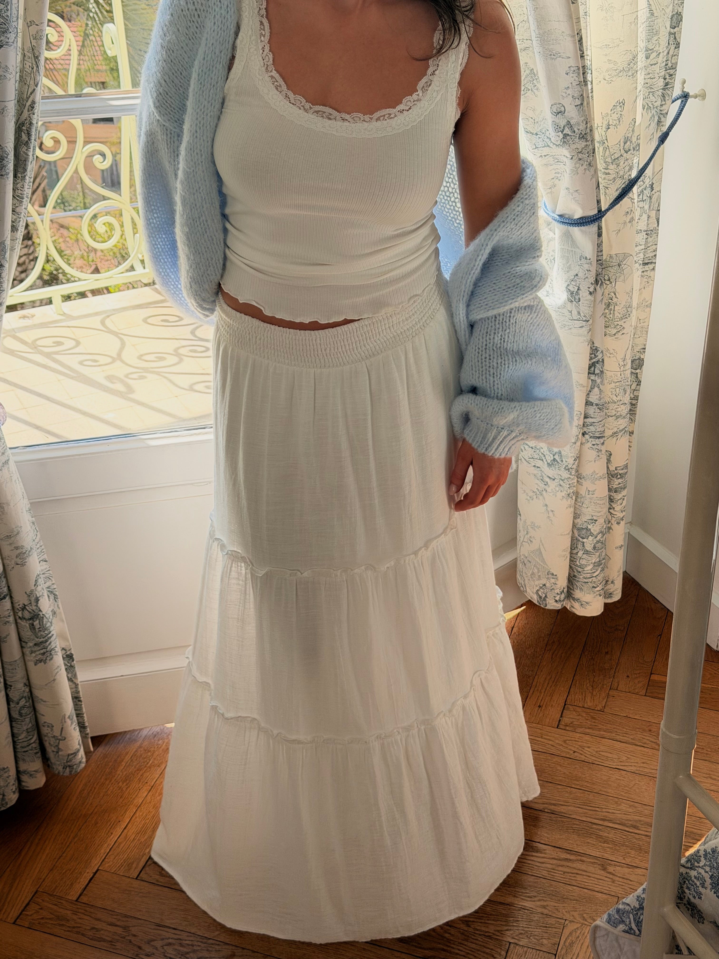 AWKEELEY Skirt - Snow White